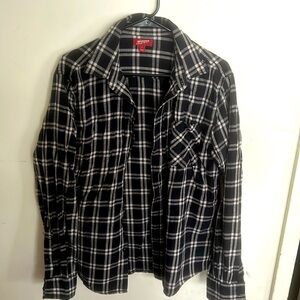 Arizona Jean Co., Large Plaid Shirt Button Up